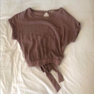 Light blush tie back top. Only worn once!